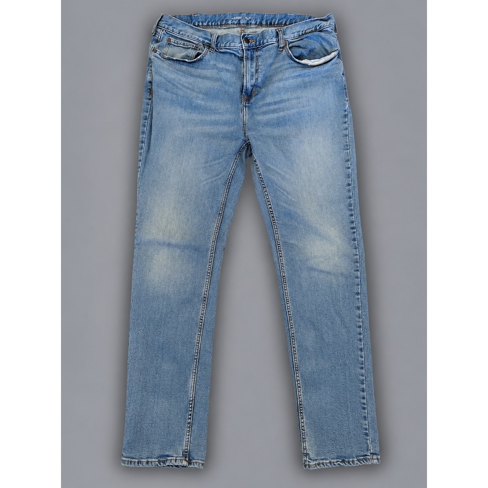 Old Navy Jeans Mens 38x36 Light Wash Excellent Stretch Slim 220063-05